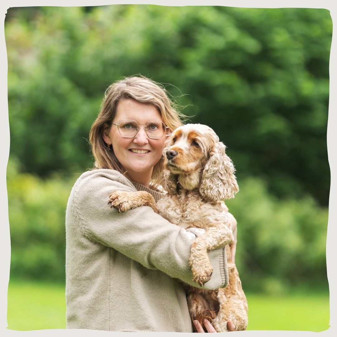 Gwenny met engelse cocker spaniel. mede-eigenaar Natuly